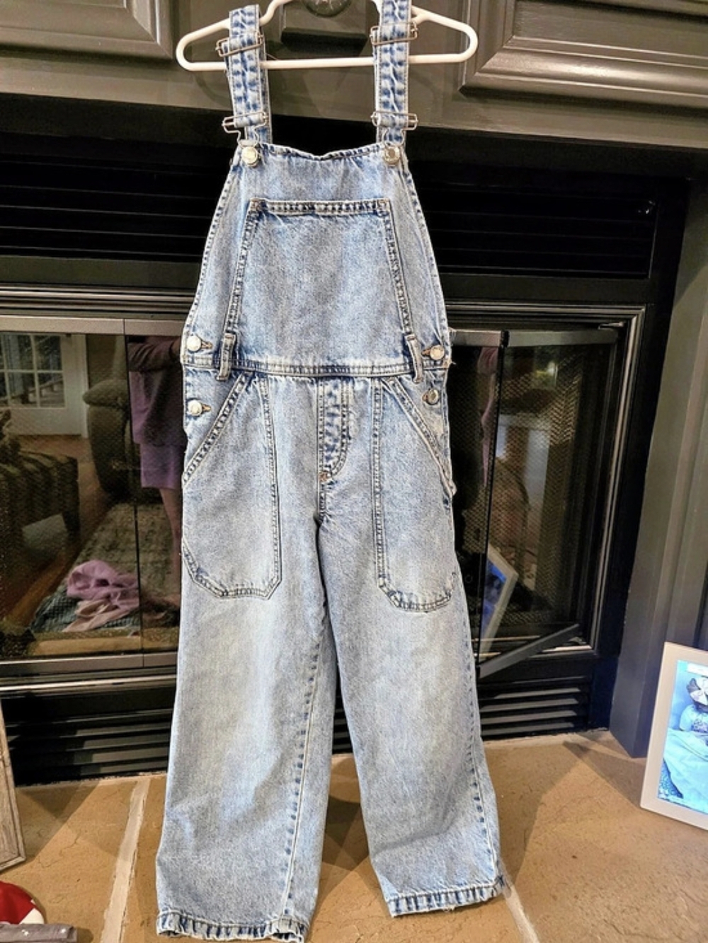 Zara Denim Overalls in Blue Size 9